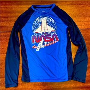 Jumping Beans Blue and Black NASA Long Sleeve Shirt